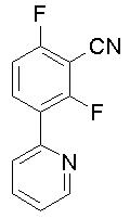 CAS No. 883106-18-1   2,6-二氟-3-（2-吡啶基）苯甲腈  